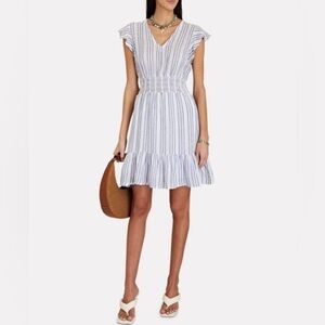 Rails Tara Catalina stripe Flutter Sleeve Dress